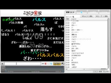 バルス時のニコニコ実況の様子 2011