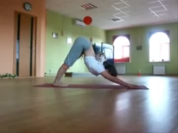 ヨガを始めると背中に乗ってくる猫