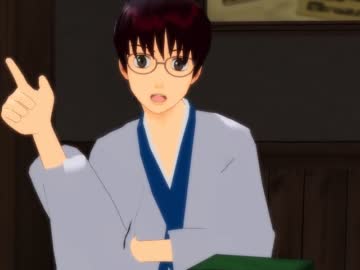 【ＭＭＤ】新八でこっち向いてBaby【銀魂】