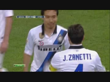 長友佑都 ジェノア戦で二試合連続ゴール！