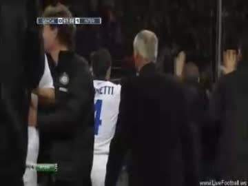 ジェノア 0‐1 インテル 長友、２試合連続ゴール！！