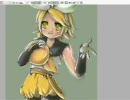描いてみたー。鏡音リン（VOCALOID2）ﾌｯｶﾂﾀﾞｰ!!(ﾟ∀ﾟ　)!編