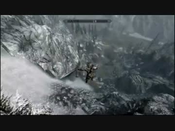 【Skyrim】最高峰からダイブしてみた
