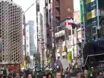 帰れ！解散しろ！民主党新橋SL広場遊説、怒号の嵐