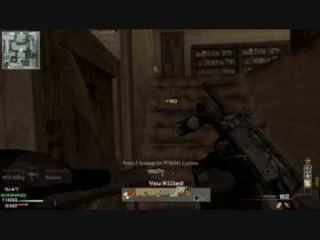 【PC版CoD:MW3】みるくの全武器制覇　２８発  PM-9