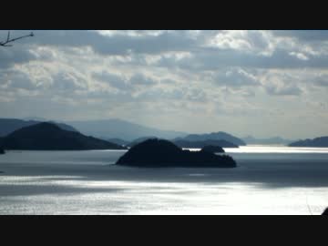 (たまゆら）竹原市　黒滝山登山口休憩所から眺めた瀬戸内海