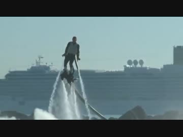 水圧で空飛んでる外人がマジキチすぎる件ｗｗｗｗｗｗ
