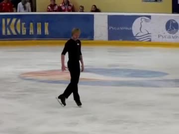 エフゲニー・プルシェンコ 2011 ロシア選手権 SP(練習)【客席】