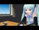 【MMD】ミクさん喫茶店でバイト中【オリジナル曲「いたずら」】