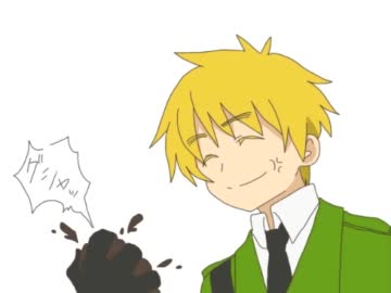 【APヘタリア】ヒーローと眉毛のゲッタンっぽいもの。【手書き】