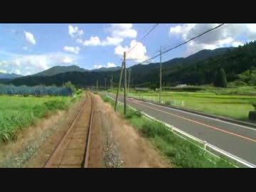 【前面展望】郡家ー八東【納涼！若桜鉄道②】