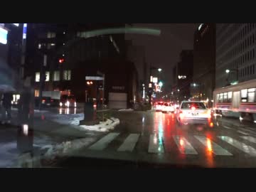 【車載動画】　Rainy Night　【富山市内】