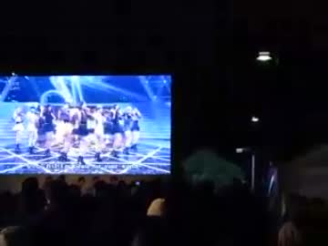 H23.12.31.NHK抗議デモ、街頭テレビで『少女時代』出演時に帰れコール