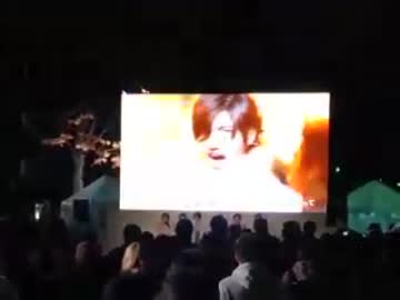 H23.12.31.NHK抗議デモ、街頭テレビで『東方神起』出演時に帰れコール