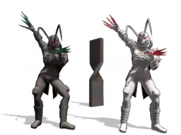【MMD】ダークローチっぽいもの？【仮面ライダー剣②