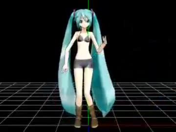 【mmd】夏wanna say love U をトレース練習（無音）