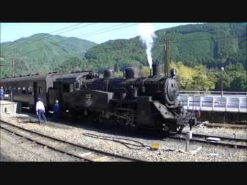 大井川鐵道の蒸気機関車がコンプレッサーを突いて突いて突きまくるだけ