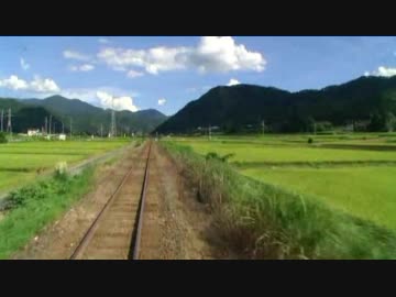 【前面展望】八東ー若桜【納涼！若桜鉄道③】