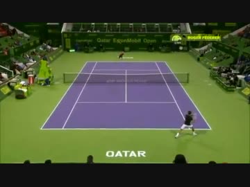ATP 2012 ドーハ　フェデラー　ｖｓ　ダビデンコ