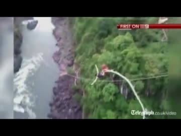 バンジージャンプで事故