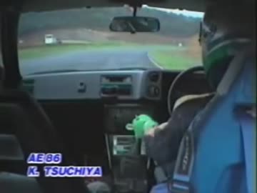 AE86 レビンvsAE101 レビン　エビスサーキットバトル