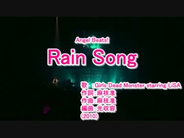 【ニコカラ】Rain Song【Off Vocal】