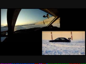 十勝サーキット　氷上コースで鬼速エボ試走