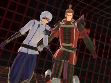 【MMD】みっつん・はんべDE★バイビーベイビーサヨウナラ【戦国BASARA】