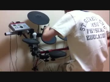 速度をあげすぎた「はじめてのチュウ」にドラムをつけてみた！