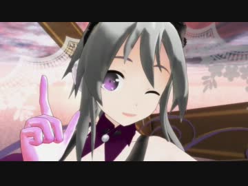 【MMD】銀髪GUMIちゃんにルカルカ★ナイトフィーバー踊って頂いた