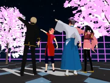 【MMD銀魂】少年少女組で【千本桜】