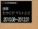 【祝100作目】通算たかＣＰランキング