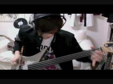 【懺・さよなら絶望先生】「林檎もぎれビーム！」をベースで弾いてみた