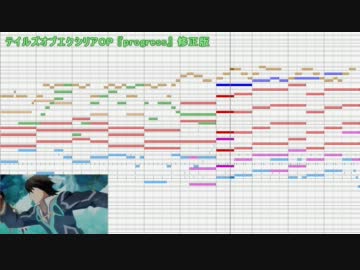 【修正版】テイルズオブエクシリアＯＰ『progress』【耳コピ】