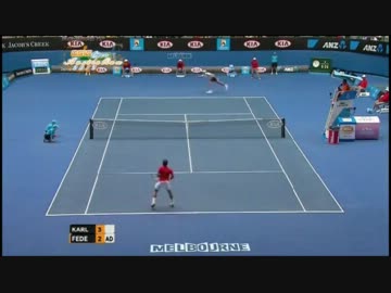 フェデラーvsカルロビッチ　全豪オープン2012 ３回戦