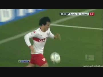 岡崎慎司 シャルケ戦で今季4ゴール目