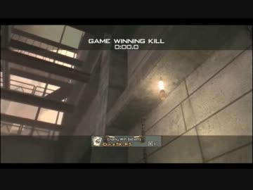 【CoD:MW3】カッコいいラスキルが撮れた♪【投げナイフ 】
