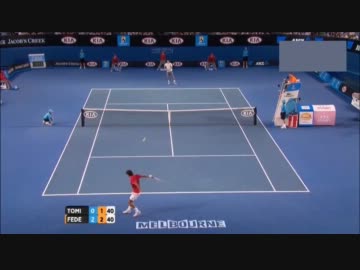 フェデラーvsトミック　全豪オープン2012 ４回戦