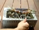 川秋刀魚の炭火焼き　