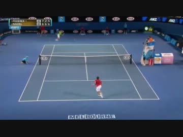 ナイスキャッチ 全豪2012 準決勝 フェデラーVSナダル