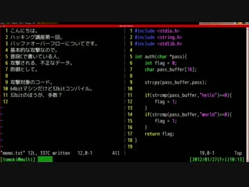 ハッキングガイド -BufferOverFlow-