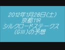 【1200m無敗馬】2012年シルクロードステークス予想【2頭参戦】