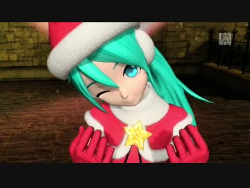 初音ミク ProjectDIVA DT2nd　金の聖夜霜雪に朽ちてPV クリスマスver【60fps】