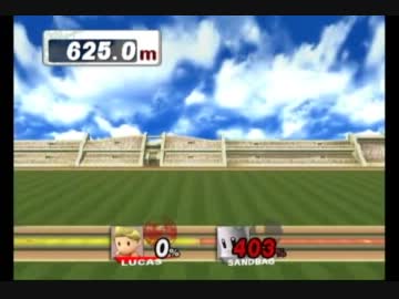 【TAS】【スマブラＸ　ホームランコンテスト】リュカ1947.5m