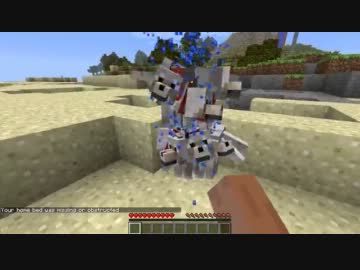 【Minecraft】無知無能が、攻撃は狼のみでやるそうです(1)【狼全滅で終了】