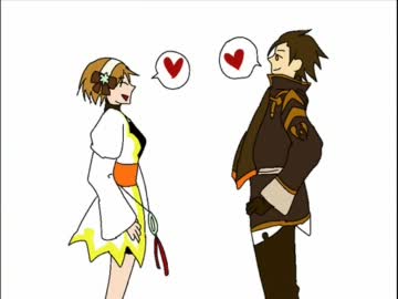【手描きテイルズ】アルヴィンとレイアでスタイリッシュいちまんじゃく