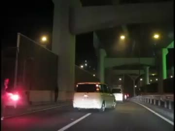 大宮バイパス　バイク炎上