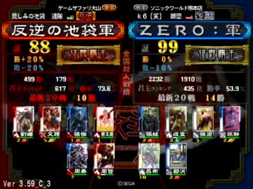 三国志大戦3 はもない 19人目 【引継ぎ飛天 VS 推挙無双】