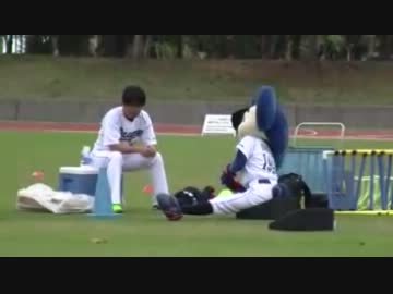 2月4日沖縄キャンプのドアラさん＠陸上競技場