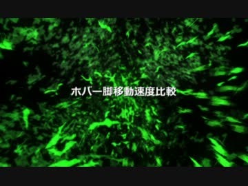 ホバー移動方による検証移動速度実験(適当)